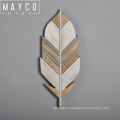 Mayco Wholesale Leaf Design Antique Wooden Wall Art Decoration For Home